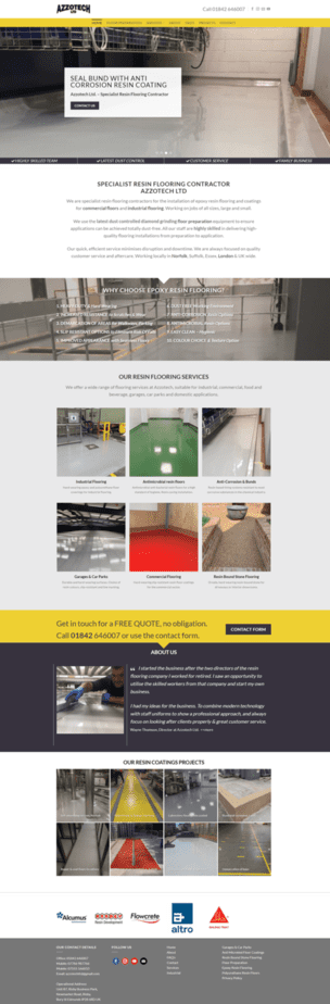 old Azzotechltd flooring website