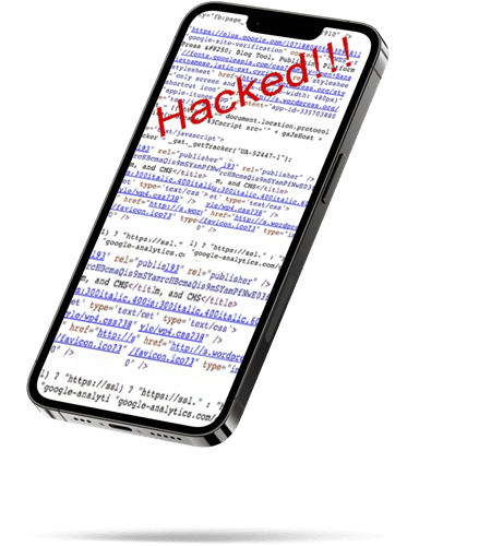Website hacked mobile