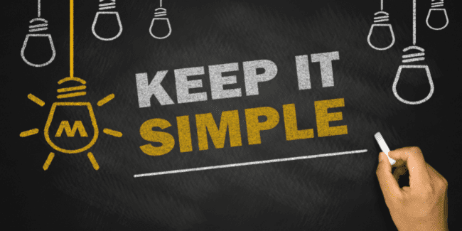 web design tips for small business, keep it simple