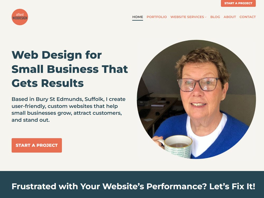 Afford Web Design logo